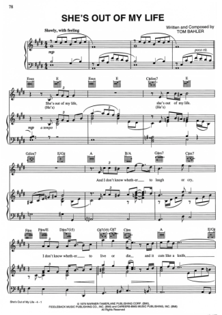 Michael Jackson  score for Piano