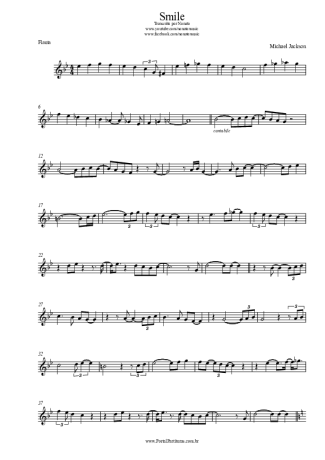 Michael Jackson Smile score for Flute