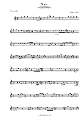 Michael Jackson Smile score for Trumpet