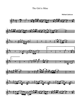 Michael Jackson  score for Alto Saxophone