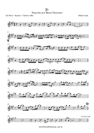 Midian Lima  score for Tenor Saxophone Soprano (Bb)