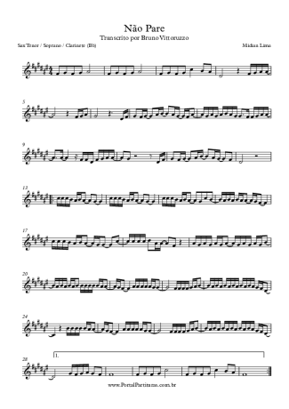 Midian Lima  score for Tenor Saxophone Soprano (Bb)