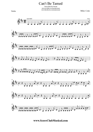 Miley Cyrus  score for Violin