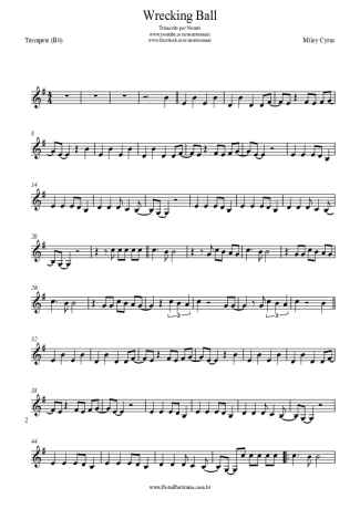 Miley Cyrus  score for Trumpet