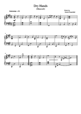 Minecraft  score for Piano