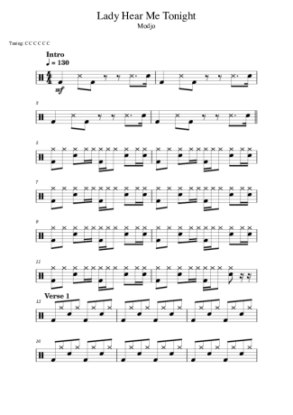Modjo  score for Drums