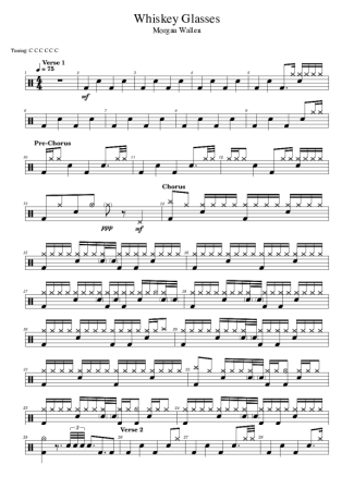 Score for Drums
