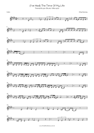 Movie Soundtracks (Temas de Filmes) (I´ve Had) The Time Of My Life score for Harmonica