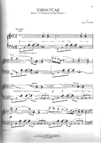 Movie Soundtracks (Temas de Filmes) Streetcar score for Piano
