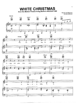 Movie Soundtracks (Temas de Filmes) White Christmas score for Piano