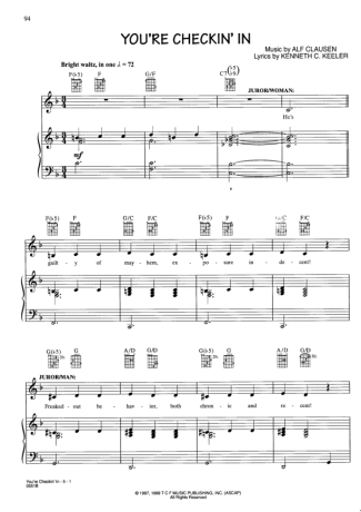 Movie Soundtracks (Temas de Filmes) Youre Checkin IN (The Simpsons) score for Piano