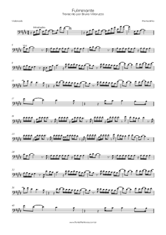 Mumuzinho Fulminante score for Cello