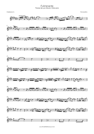 Mumuzinho  score for Clarinet (C)