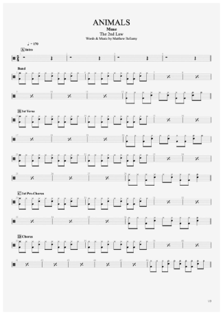 Muse  score for Drums