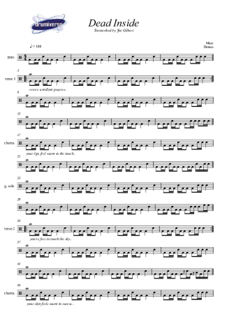 Muse  score for Drums