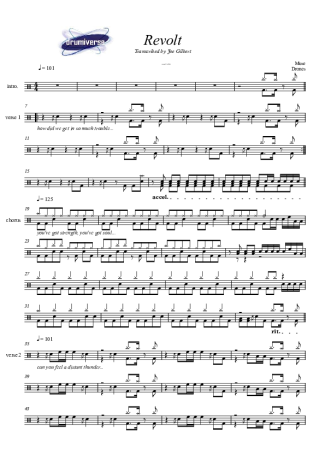 Muse  score for Drums