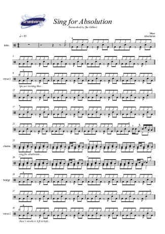 Muse  score for Drums