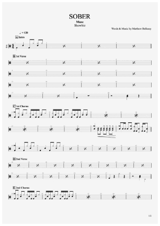 Muse  score for Drums