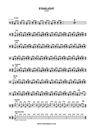 Muse  score for Drums