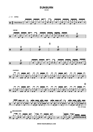 Muse  score for Drums