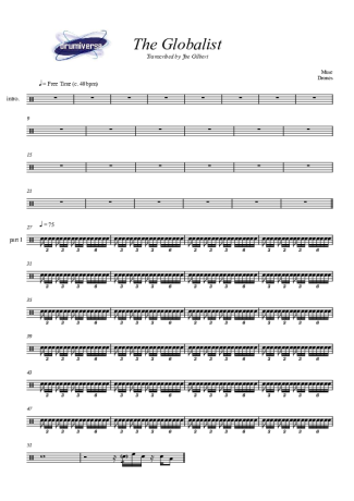 Muse  score for Drums