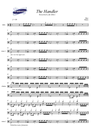 Muse The Handler score for Drums