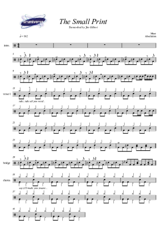 Muse  score for Drums