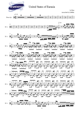 Muse  score for Drums