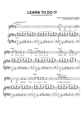 Musicals (Temas de Musicais) Learn To Do It score for Piano
