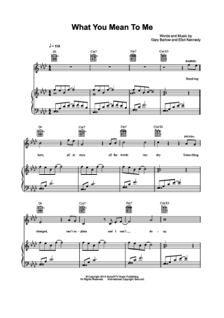 Musicals (Temas de Musicais) What You Mean To Me score for Piano