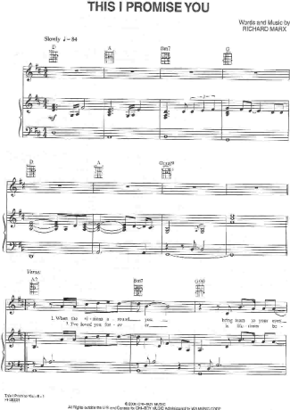 NSYNC  score for Piano