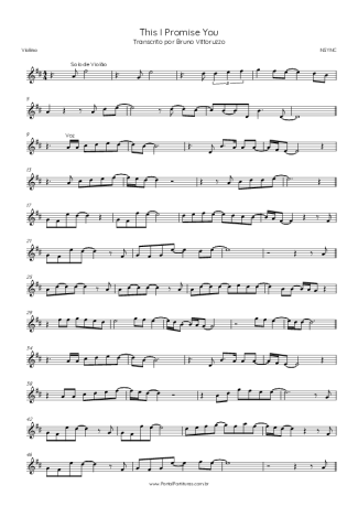 NSYNC  score for Violin