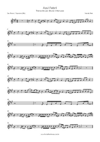 Score for Tenor Saxophone Soprano (Bb)