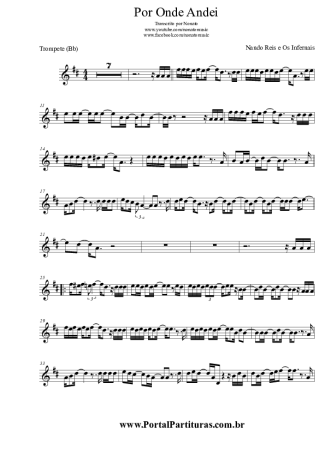 Nando Reis  score for Trumpet