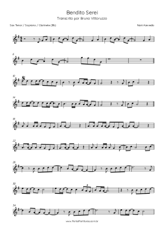 Nani Azevedo  score for Tenor Saxophone Soprano (Bb)