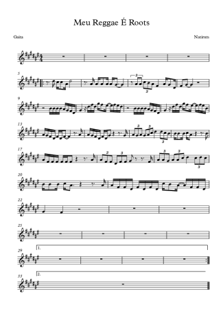 Natiruts  score for Harmonica