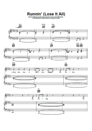 Naughty Boy  score for Piano