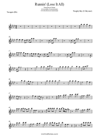 Naughty Boy  score for Trumpet