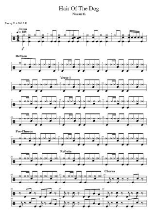Score for Drums
