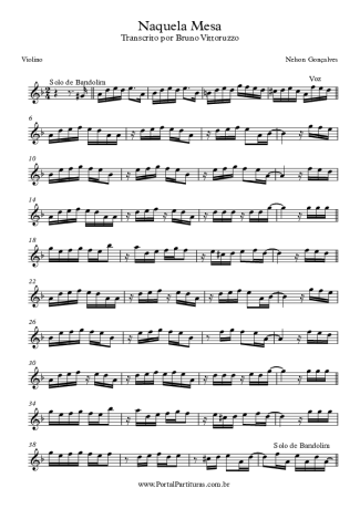 Nelson Gonçalves  score for Violin