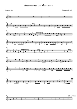 Nenhum de Nós  score for Trumpet