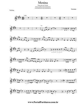 Netinho  score for Violin