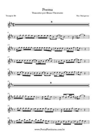 Ney Matogrosso  score for Trumpet