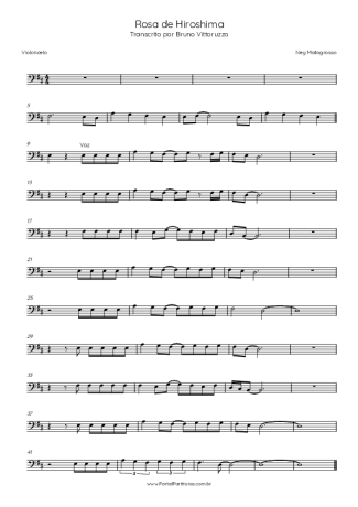 Ney Matogrosso  score for Cello