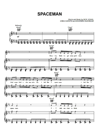 Nick Jonas  score for Piano