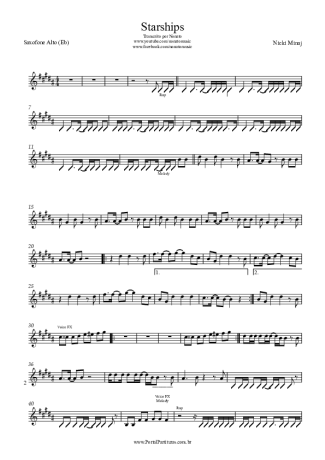 Score for Alto Saxophone