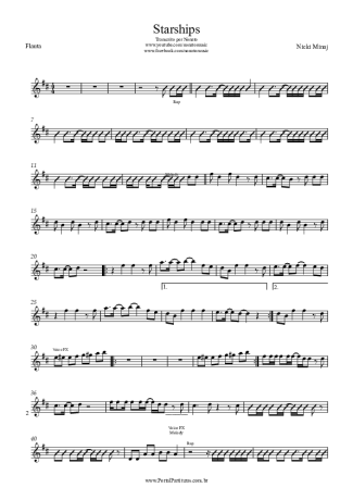 Nicki Minaj  score for Flute