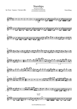 Score for Tenor Saxophone Soprano (Bb)