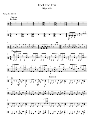 Score for Drums
