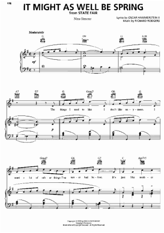 Nina Simone  score for Piano